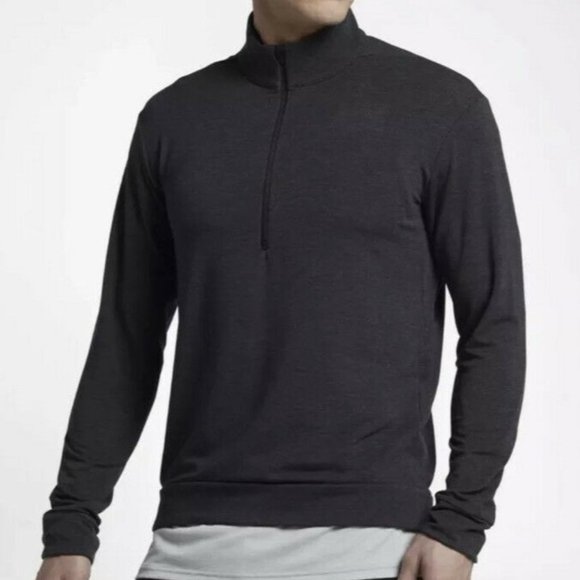Nike Other - Nike Dri-fit Long Sleeve Half-Zip Training Top Heather Gray Size M